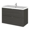 Hudson Reed Fusion 800mm Hacienda Black Full Depth Wall Hung 2-Drawer Unit & Basin 1 Hudson Reed Fusion 800mm Hacienda Black Full Depth Wall Hung 2-Drawer Unit & Basin -Wall Hung Vanity Units Shop CBI631 P
