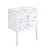 Crosswater Canvass White Gloss 600mm Double Drawer Unit with Carrara Marble Effect Worktop 2 Crosswater Canvass White Gloss 600mm Double Drawer Unit with Carrara Marble Effect Worktop -Wall Hung Vanity Units Shop CV600WLWG P