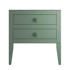 Crosswater Canvass Sage Green 700mm Double Drawer Unit with Carrara Marble Effect Worktop 10 Crosswater Canvass Sage Green 700mm Double Drawer Unit with Carrara Marble Effect Worktop -Wall Hung Vanity Units Shop CV700WLSGR D2 460