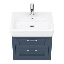 Chatsworth Traditional Blue 560mm 2 Drawer Wall Hung Vanity 13 Chatsworth Traditional Blue 560mm 2 Drawer Wall Hung Vanity -Wall Hung Vanity Units Shop CWH560BLU2D d5 460