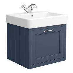 Chatsworth Traditional Blue 560mm Wall Hung Vanity