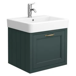 Chatsworth Traditional Green 560mm Wall Hung Vanity