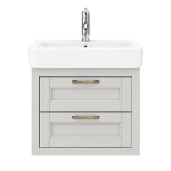 Chatsworth Traditional Grey 560mm 2 Drawer Wall Hung Vanity 11 Chatsworth Traditional Grey 560mm 2 Drawer Wall Hung Vanity -Wall Hung Vanity Units Shop CWH560GRY2D d4 460