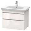 Duravit DuraStyle 800mm 2-Drawer Wall Mounted Vanity Unit - White High Gloss 1 Duravit DuraStyle 800mm 2-Drawer Wall Mounted Vanity Unit - White High Gloss -Wall Hung Vanity Units Shop DDS2800GW P