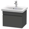 Duravit DuraStyle 550mm 1-Drawer Wall Mounted Vanity Unit - Graphite Matt -Wall Hung Vanity Units Shop DDS500GM P