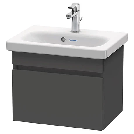 Duravit DuraStyle 550mm 1-Drawer Wall Mounted Vanity Unit - Graphite Matt 3 Duravit DuraStyle 550mm 1-Drawer Wall Mounted Vanity Unit - Graphite Matt