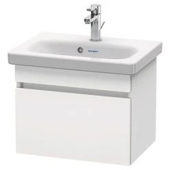Duravit DuraStyle 550mm 1-Drawer Wall Mounted Vanity Unit - White Matt