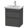 Duravit DuraStyle 550mm 2-Drawer Wall Mounted Vanity Unit - Graphite Matt 2 Duravit DuraStyle 550mm 2-Drawer Wall Mounted Vanity Unit - Graphite Matt -Wall Hung Vanity Units Shop DDS550GM P
