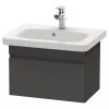 Duravit DuraStyle 635mm 1-Drawer Wall Mounted Vanity Unit - Graphite Matt 1 Duravit DuraStyle 635mm 1-Drawer Wall Mounted Vanity Unit - Graphite Matt -Wall Hung Vanity Units Shop DDS580GM P