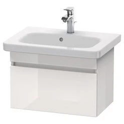 Duravit DuraStyle 635mm 1-Drawer Wall Mounted Vanity Unit - White High Gloss