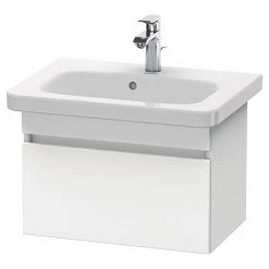 Duravit DuraStyle 635mm 1-Drawer Wall Mounted Vanity Unit - White Matt