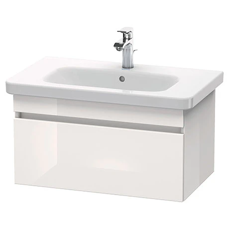Duravit DuraStyle 800mm 1-Drawer Wall Mounted Vanity Unit - White High Gloss 3 Duravit DuraStyle 800mm 1-Drawer Wall Mounted Vanity Unit - White High Gloss