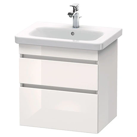 Duravit DuraStyle 650mm 2-Drawer Wall Mounted Vanity Unit - White High Gloss 3 Duravit DuraStyle 650mm 2-Drawer Wall Mounted Vanity Unit - White High Gloss