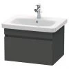 Duravit DuraStyle 650mm 1-Drawer Wall Mounted Vanity Unit - Graphite Matt 1 Duravit DuraStyle 650mm 1-Drawer Wall Mounted Vanity Unit - Graphite Matt -Wall Hung Vanity Units Shop DS650GM0TH P