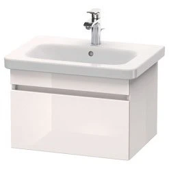 Duravit DuraStyle 650mm 1-Drawer Wall Mounted Vanity Unit - White High Gloss