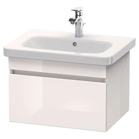 Duravit DuraStyle 650mm 1-Drawer Wall Mounted Vanity Unit - White High Gloss 3 Duravit DuraStyle 650mm 1-Drawer Wall Mounted Vanity Unit - White High Gloss
