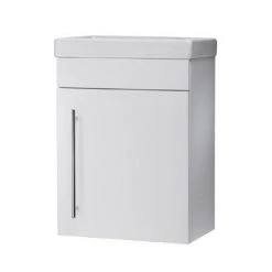 Roper Rhodes Esta 450mm Cloakroom Wall Mounted Unit - Gloss White