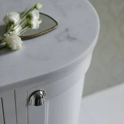 Burlington Wall Hung Corner Vanity Unit - Sand - Left Hand 1000mm with Worktop -Wall Hung Vanity Units Shop FC2O BC98L D2N 460