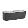 Roper Rhodes Frame 1200mm Wall Mounted Vanity Unit & Isocast Basin - Gloss Dark Clay 2 Roper Rhodes Frame 1200mm Wall Mounted Vanity Unit & Isocast Basin - Gloss Dark Clay -Wall Hung Vanity Units Shop FRM1200CLY P