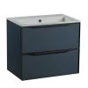 Roper Rhodes Frame 600mm Wall Mounted Vanity Unit & Isocast Basin - Derwent Blue -Wall Hung Vanity Units Shop FRM600BLU P