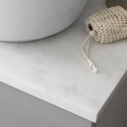 Crosswater Glide II Wall Hung Countertop Vanity Unit - Storm Grey with Marble Worktop 7 Crosswater Glide II Wall Hung Countertop Vanity Unit - Storm Grey with Marble Worktop -Wall Hung Vanity Units Shop Glide2 marble worktop D2 460