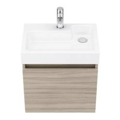 Milan Juno 500 x 360mm Driftwood Wall Hung Vanity Unit -Wall Hung Vanity Units Shop JN5DW n d2 460
