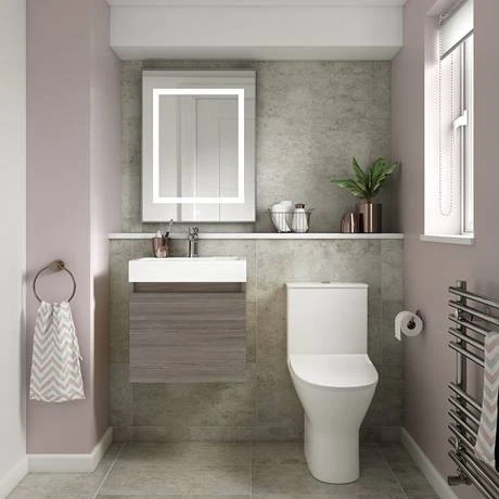 Milan Juno 500 x 360mm Grey Avola Wall Hung Vanity Unit 5 Milan Juno 500 x 360mm Grey Avola Wall Hung Vanity Unit - Image 3