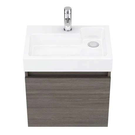 Milan Juno 500 x 360mm Grey Avola Wall Hung Vanity Unit 6 Milan Juno 500 x 360mm Grey Avola Wall Hung Vanity Unit - Image 4