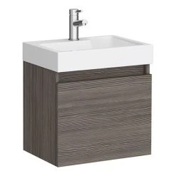 Milan Juno 500 x 360mm Grey Avola Wall Hung Vanity Unit