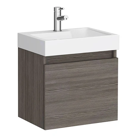 Milan Juno 500 x 360mm Grey Avola Wall Hung Vanity Unit 3 Milan Juno 500 x 360mm Grey Avola Wall Hung Vanity Unit
