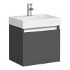 Milan Juno 500 x 360mm Gloss Grey Wall Hung Vanity Unit 1 Milan Juno 500 x 360mm Gloss Grey Wall Hung Vanity Unit -Wall Hung Vanity Units Shop JN5GG n p