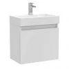 Milan Juno Slim Wall Hung Vanity Unit - Gloss White - 500 x 300mm -Wall Hung Vanity Units Shop JN5GWC p