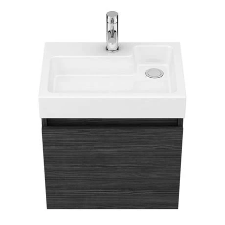 Milan Juno 500 x 360mm Black Wall Hung Vanity Unit 6 Milan Juno 500 x 360mm Black Wall Hung Vanity Unit - Image 4
