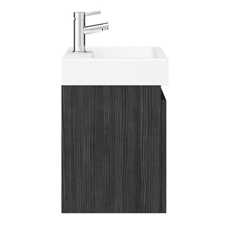 Milan Juno 500 x 360mm Black Wall Hung Vanity Unit 8 Milan Juno 500 x 360mm Black Wall Hung Vanity Unit - Image 6