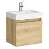 Milan Juno 500 x 360mm Natural Oak Wall Hung Vanity Unit 1 Milan Juno 500 x 360mm Natural Oak Wall Hung Vanity Unit -Wall Hung Vanity Units Shop JN5NO np