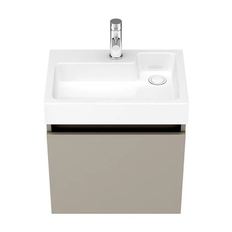 Milan Juno 500 x 360mm Stone Grey Wall Hung Vanity Unit 6 Milan Juno 500 x 360mm Stone Grey Wall Hung Vanity Unit - Image 4