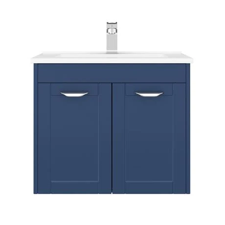 Keswick Blue 620mm Traditional Wall Hung 2 Door Vanity Unit 6 Keswick Blue 620mm Traditional Wall Hung 2 Door Vanity Unit - Image 4