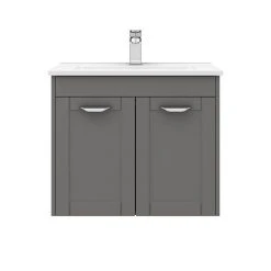 Keswick Grey 620mm Traditional Wall Hung 2 Door Vanity Unit 11 Keswick Grey 620mm Traditional Wall Hung 2 Door Vanity Unit -Wall Hung Vanity Units Shop KES GRY 6WH2C d4 460