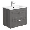 Keswick Grey 620mm Traditional Wall Hung 2 Drawer Vanity Unit 1 Keswick Grey 620mm Traditional Wall Hung 2 Drawer Vanity Unit -Wall Hung Vanity Units Shop KES GRY 6WH2D p
