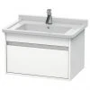 Duravit Ketho 800mm 1-Drawer Wall Mounted Vanity Unit with Starck 3 Basin - White Matt 2 Duravit Ketho 800mm 1-Drawer Wall Mounted Vanity Unit with Starck 3 Basin - White Matt -Wall Hung Vanity Units Shop KT6664WHI P
