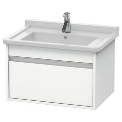 Duravit Ketho 800mm 1-Drawer Wall Mounted Vanity Unit with Starck 3 Basin - White Matt