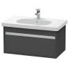 Duravit Ketho 800mm 1-Drawer Wall Mounted Vanity Unit with D-Code Basin - Graphite Matt 2 Duravit Ketho 800mm 1-Drawer Wall Mounted Vanity Unit with D-Code Basin - Graphite Matt -Wall Hung Vanity Units Shop KT6667GRA P