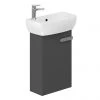 Britton MyHome Cloakroom Wall Hung Vanity Unit - Grey 1 Britton MyHome Cloakroom Wall Hung Vanity Unit - Grey -Wall Hung Vanity Units Shop MY45WHG P