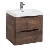 Monza Chestnut 500mm Wide Wall Mounted Vanity Unit 2 Monza Chestnut 500mm Wide Wall Mounted Vanity Unit -Wall Hung Vanity Units Shop MZ5CTWH1 p