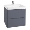 Monza Matt Grey 500mm Wide Wall Mounted Vanity Unit 1 Monza Matt Grey 500mm Wide Wall Mounted Vanity Unit -Wall Hung Vanity Units Shop MZ5MGWH1 p