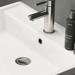Monza Graphite Oak 600mm Wide Wall Mounted Vanity Unit -Wall Hung Vanity Units Shop MZ6GWWH1 overflow2 460 1
