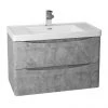 Monza Concrete Effect 750mm Wide Wall Mounted Vanity Unit 1 Monza Concrete Effect 750mm Wide Wall Mounted Vanity Unit -Wall Hung Vanity Units Shop MZ75CNWH1 p