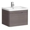Monza 600mm Wall Hung 1 Drawer Vanity Unit (Stone Grey Woodgrain - Depth 450mm) 1 Monza 600mm Wall Hung 1 Drawer Vanity Unit (Stone Grey Woodgrain - Depth 450mm) -Wall Hung Vanity Units Shop Monza 600mm Wall Hung 1 Drawer Vanity Unit n p