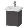 Duravit No.1 450mm Graphite Matt Wall Mounted Vanity Unit with Basin 2 Duravit No.1 450mm Graphite Matt Wall Mounted Vanity Unit with Basin -Wall Hung Vanity Units Shop N450GRA P