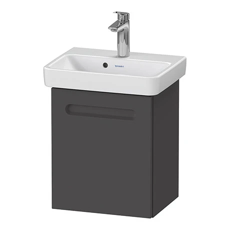 Duravit No.1 450mm Graphite Matt Wall Mounted Vanity Unit with Basin 3 Duravit No.1 450mm Graphite Matt Wall Mounted Vanity Unit with Basin